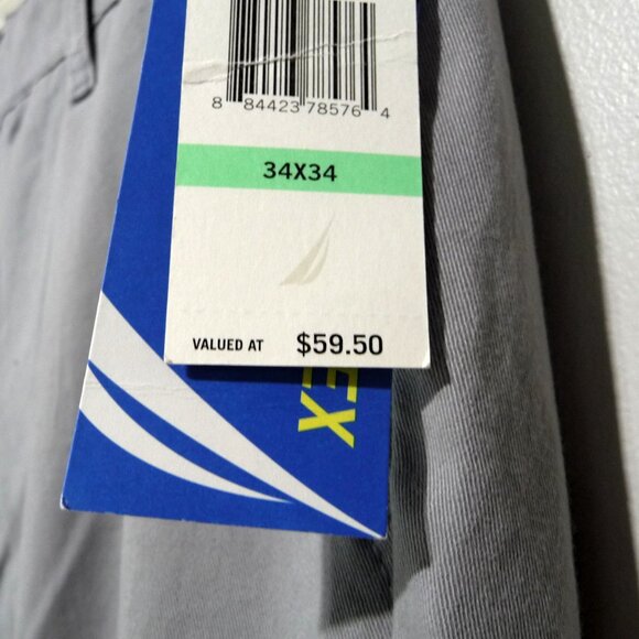 NAUTICA CLIPPPER CHINO PANTS 34X34 GRAY - Picture 7 of 12